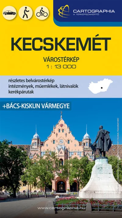 Kecskemét várostérkép - Bács-Kiskun vármegye Expressz kézbesítés