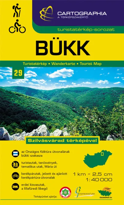 Árcsökkenés Bükk turistatérkép - Szilvásvárad térképével