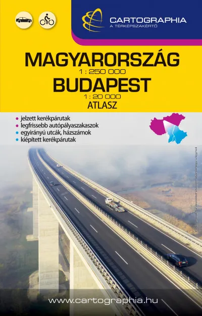 Magyarország-Budapest kombi atlasz Különleges ajánlat