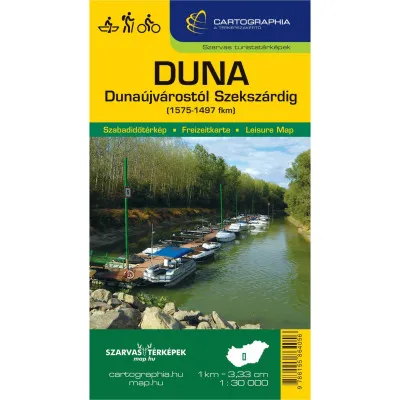 Expressz szállítás Duna Dunaújvárostól Szekszárdig szabadidőtérkép