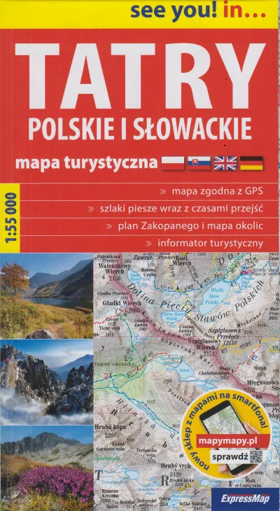 Tatry Polskie Slowackie - Tátra (Szlovákia-Lengyelország) turistatérkép Ne maradj le