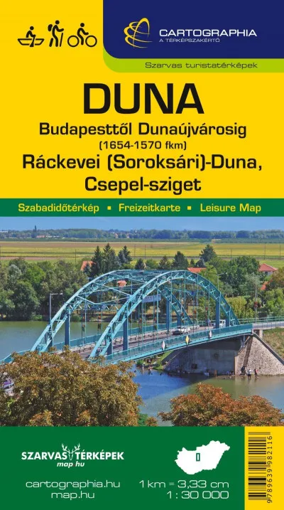 Duna Budapesttől Dunaújvárosig szabadidőtérkép - Ráckevei (Soroksári)-Duna, Csepel-sziget Biztonságos fizetés