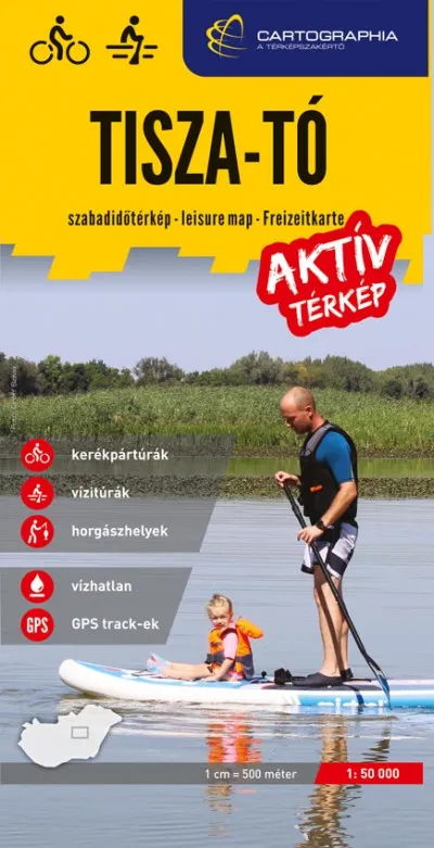 Szuper ajánlat Tisza-tó aktív térkép 1: 50 000 - Szabadidőtérkép