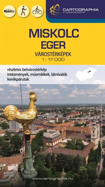 Miskolc-Eger várostérkép 1:17000 Szezonális akció