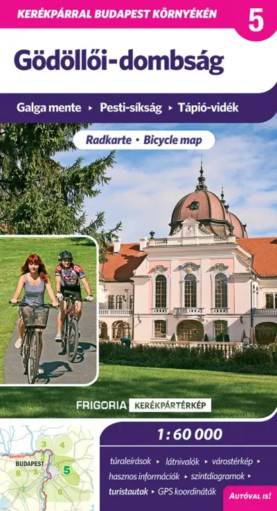 Újdonság Gödöllői-dombság kerékpártérkép - 1:60000