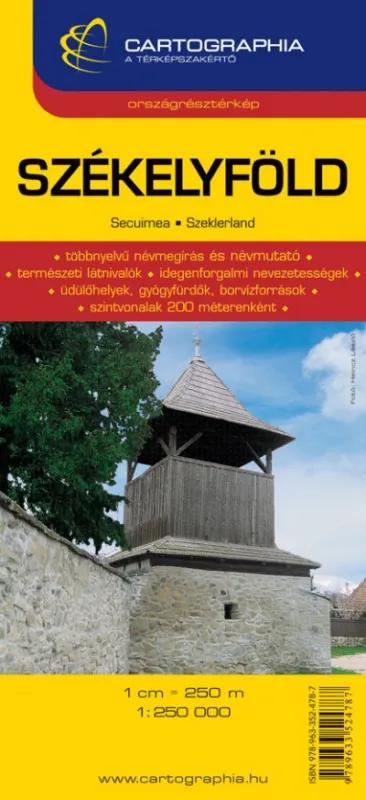 Székelyföld autótérkép 1:250 000 - Országtérkép Nézd meg most