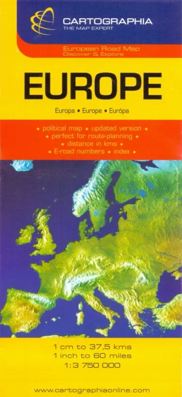 Utolsó esély Európa autótérkép - 1:3750000 - European Road Map
