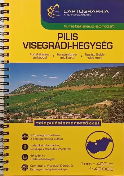 Korlátozott ajánlat Pilis, Visegrádi-hegység 1:40 000 - Turistakalauz térképpel, településismertetőkkel