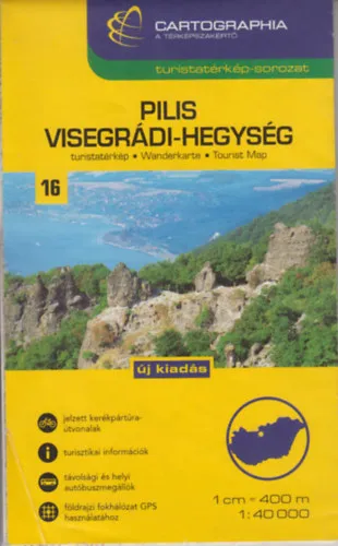 Pilis, Visegrádi-hegység turistatérkép - 1:40 000 Legnépszerűbb