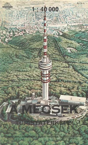 A Mecsek turistatérképe 1:40000--1989 -es Expressz kézbesítés