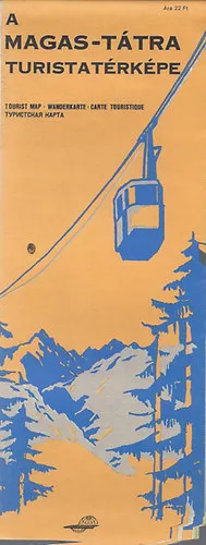 A Magas-Tátra turistatérképe Legnépszerűbb