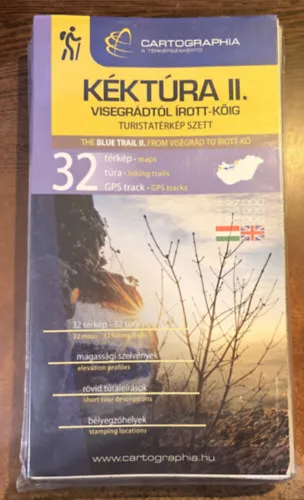 Kéktúra II. turistatérkép szett - Dunántúl, Nyugat-Magyarország: Visegrád-Írott kő Árengedmény