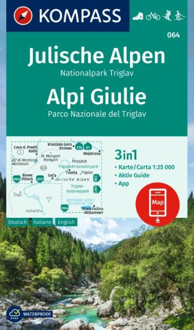 Bestseller Júliai-Alpok/Triglav turistatérkép