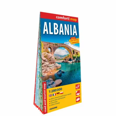 Albánia Comfort térkép Legnépszerűbb
