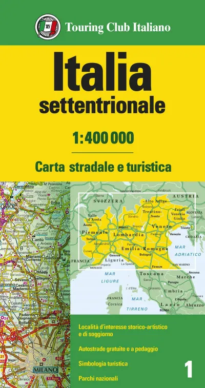 Észak-Olaszország autótérkép Bestseller