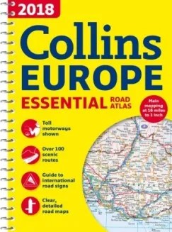 Európa atlasz (Collins Essential) - 2018 Legkelendőbb