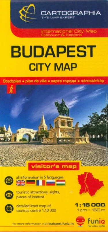Bestseller Budapest City térkép - 1:16 000 "SC" - Budapest Belváros térkép