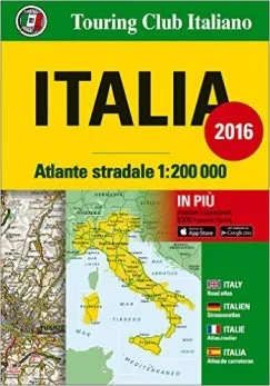 Biztonságos fizetés Italia 2016 Atlante stradale - Olaszország atlasz 1:200000 - 2016 TCI