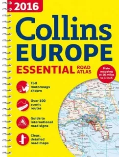 Kiárusítás Európa atlasz (Collins Essential) 2016