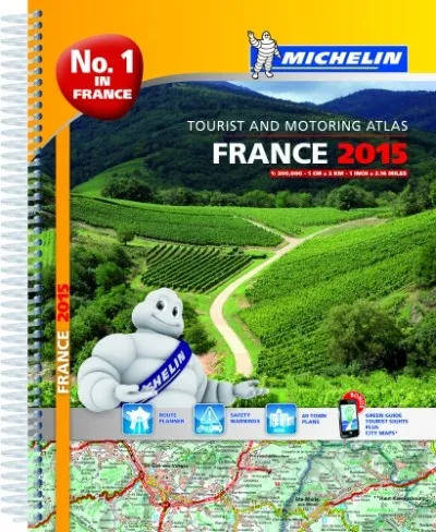 Franciaország 2015 atlasz A4 spirál 0197 Michelin 1:200000 Rendeld meg most