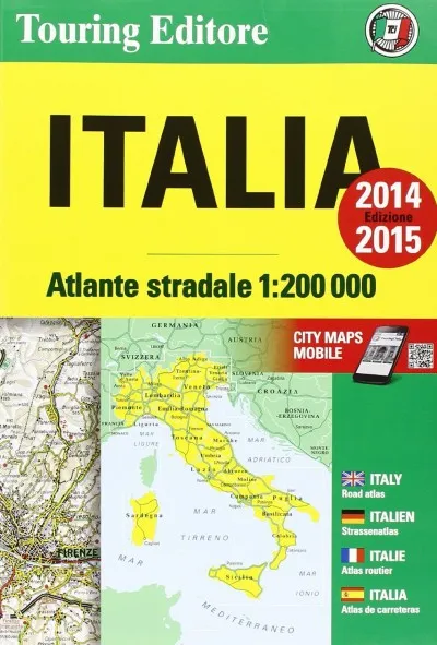 Exkluzív ajánlat Olaszország atlasz 1:200 000 - 2014/15 TCI
