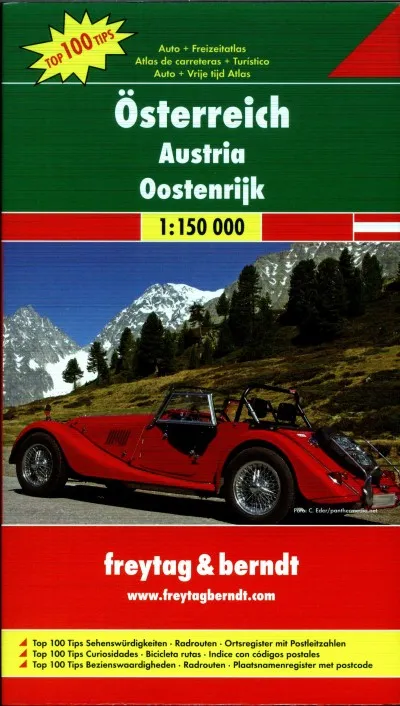 Österreich 1:150 000 - Auto + Freizeitatlas - Austria - Oostenrijk Azonnal elérhető