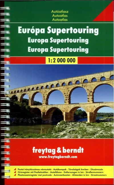 Gyors szállítás Európa Touring atlasz - 1: 2 000 000