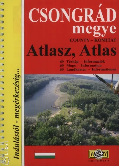 Csongrád megye atlasz - 60 település részletes térképe Vásárlói kedvenc