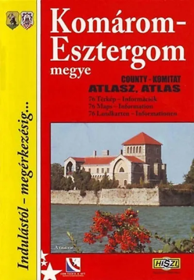 Komárom-Esztergom megye atlasz - 1:20 000 Kedvezmény