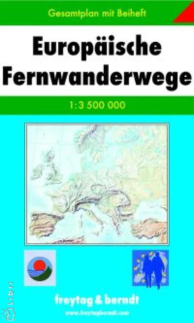Azonnal elérhető Europäische Fernwanderwege - 1: 3 500 000