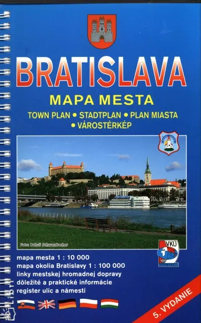 Bratislava Mapa Mesta - Várostérkép - 5. vydanie Szezonális akció