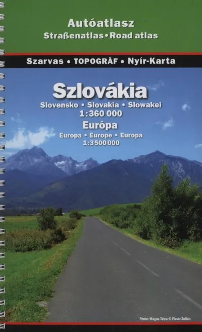Szlovákia autóatlasz 1:360 000 - Európa 1:3 500 000 Árcsökkenés