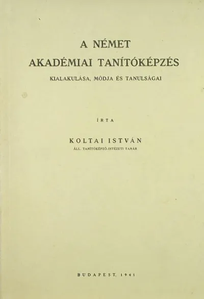 Biztonságos fizetés A német akadémiai tanítóképzés