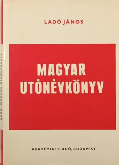 Akciós ár Magyar utónévkönyv