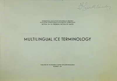 Gyors kiszállítás Multilingual Ice Terminology