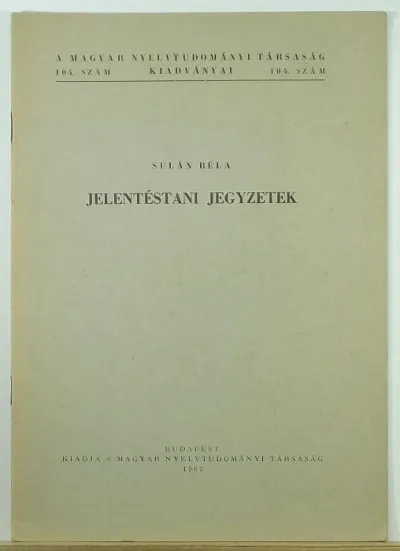 Gyors szállítás Jelentéstani jegyzetek