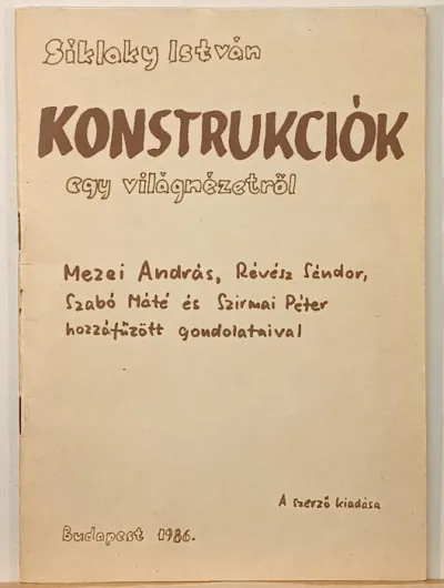 Outlet Konstrukciók egy világnézetről