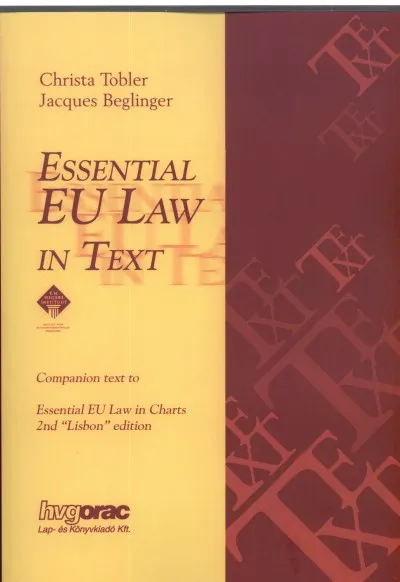 Essential EU Law in Text Rendeld meg most