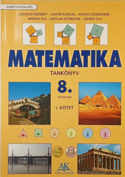 Matematika 8. - I. kötet - Tankönyv Exkluzív ajánlat
