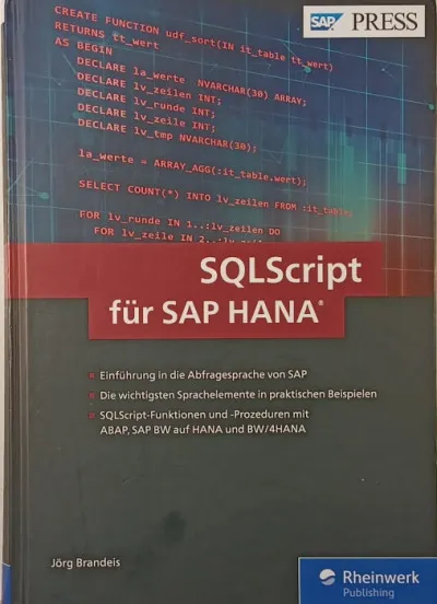 Olcsó SQLScript für SAP HANA