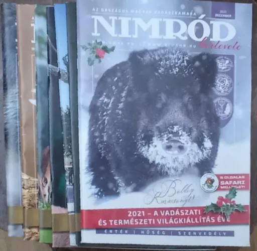 Biztonságos vásárlás Nimród vadászújság 2021. teljes évfolyam egybekötve. 109. évfolyam 1-12.