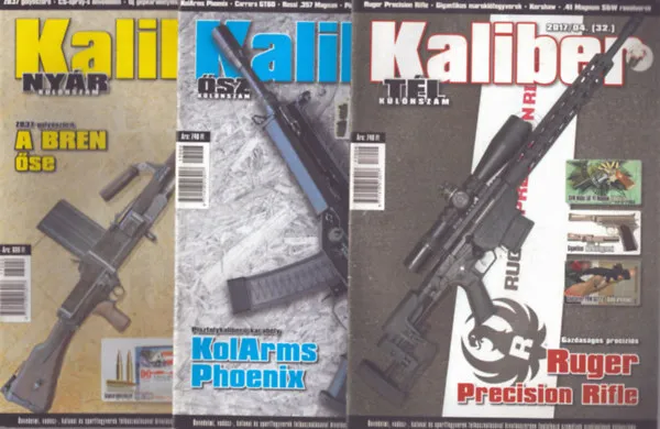 Szezonális akció Kaliber 2017. nyár, ősz, tél különszámok (3 db)