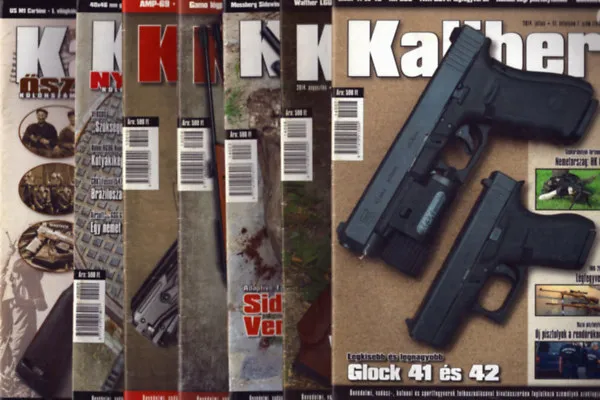 Kaliber 2013/8., 10., 2014/7., 8. + 2014. őszi különszám, 2015/2. nyár különszám, 2015/3. ősz különszám (7 db) Akció
