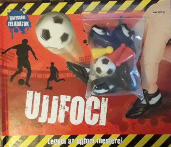 Ujjfoci - Legyél az ujjfoci mestere! (ügyességi feladatok) (Ujjfoci kellékekkel: 1 db focilabda, 2 pár futballcipő, 4 db bója) Legkelendőbb