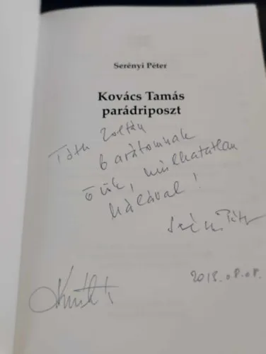 Kovács Tamás parádriposzt - Vívás (Serényi Péter és Kovács Tamás dedikálta!) Szuper akció