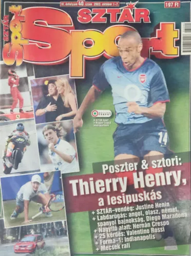 Biztonságos vásárlás Sztár Sport - VI. évfolyam 40. szám (2003. október 1-7.)