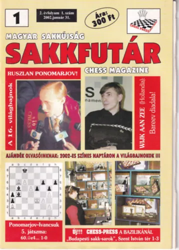 Csak ma Magyar Sakkújság - Sakkfutár 2.évfolyam 1-12. szám (teljes évfolyam)