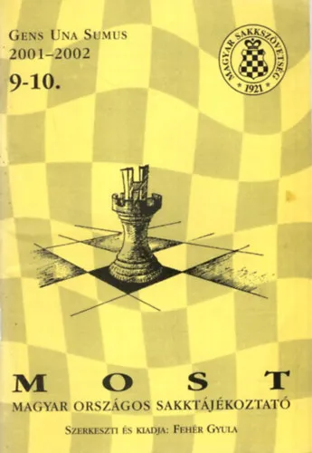 Most (Magyar Országos Sakktájékoztató) 9-10. 2001-2002 Biztonságos fizetés