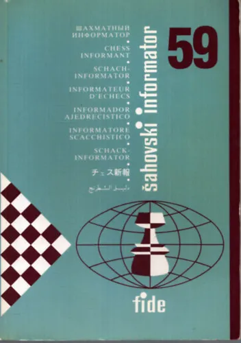 Sahovski informator 59 - Chess informator Alacsony ár