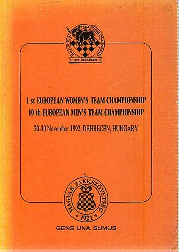 1st European Women's Team Championship - 10th European Men's Team Championship Kedvezményes ár